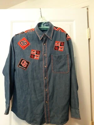Mens Shirt OREGON STATE UNIVERSITY basket ball  denim size M EUC OOAK - Image 1 of 4