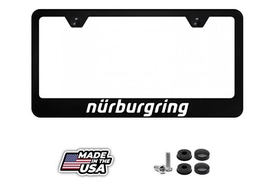 Nurburgring License Plate Frame | Reflective White | F1 Formula Racing | German - Image 1 of 4