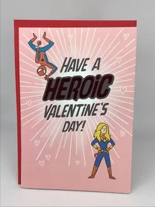 Hallmark Happy Valentine's Day Card FUNNY Super Hero Anyone POP Up Out 8x5.5 - Picture 1 of 6