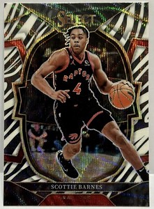 2022-23 Panini Select Scottie Barnes #53 Zebra Prizm SSP Toronto Raptors