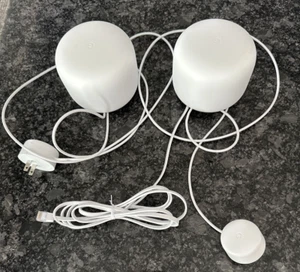 2 routery Google Nest Wifi używane białe z przewodami - Zdjęcie 1 z 7