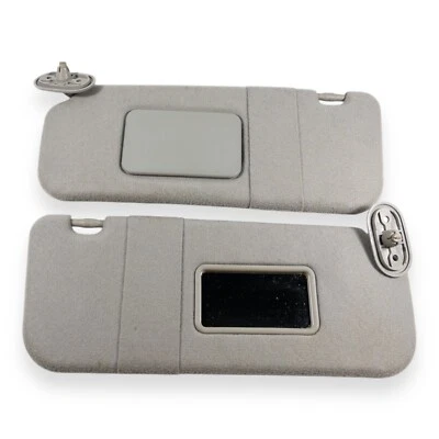 Par de parasol del lado del pasajero para conductor Toyota Corolla/Matrix 2003-2008 tela gris Foto 1 de 4