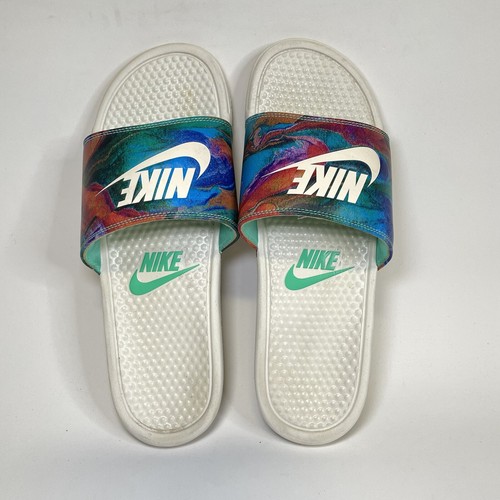 Sandali sportivi multicolore Nike Benassi JDI Slides da uomo taglia 13 631261 101