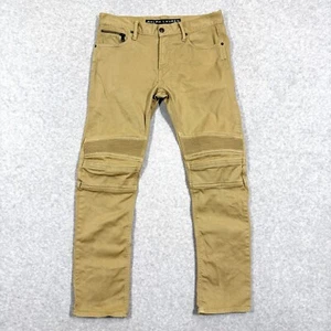 Pantalones de mezclilla elásticos Ralph Lauren etiqueta negra para hombre 30x30 motocicleta motociclista - Imagen 1 de 15