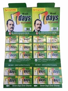 100 Stück Treet 7 Days Platinum Double Edge Rasierklingen - Bild 1 von 1