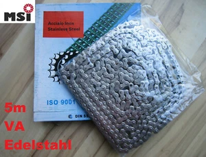 Rollenkette Edelstahl VA 5m Antriebskette 05 06B1 08B1 10B1 12B1 16 20 rostfrei - Bild 1 von 11