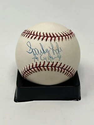 Sparky Lyle Red Sox Yankees Rangers SIGNED Official Major League Baseball JSA - Image 1 of 2
