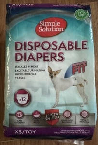 dog nappies diapers disposable female XS/toy females on heat - Picture 1 of 3