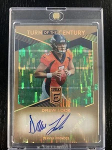 2019 Donruss Elite #TC-DL2 Drew Lock Rookie Autograph Gold #4/5 Denver Broncos - Bild 1 von 3