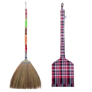 Handmade Whisk Broom Sweeping Broom Decorative Broom Handmade Size 40 inch - Picture 1 of 7