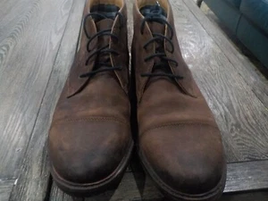 Men’s Bostonian Commonwealth Brown leather Ankle Boots 9 1/2 NWOT - Picture 1 of 11