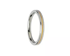 Punjabi Kada piatto in acciaio inox pesante spessore 8 mm per uomo - Foto 1 di 2