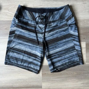LULULEMON NWOT Men's Swimsuit Size 33 Blue and Black Flawless Men’s Hiti State - Picture 1 of 5