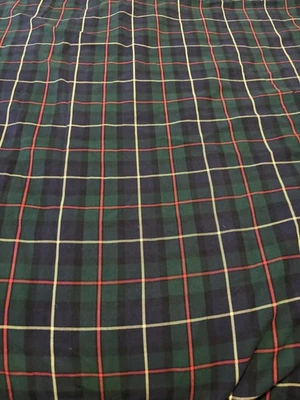 Ralph Lauren Tartan Green Plaid Queen Size Duvet Comforter - Image 1 of 3