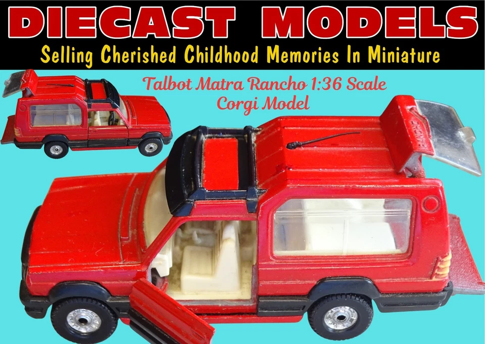 MATRA RANCHO; ORIGINAL UK MADE CORGI 1:36 SCALE VINTAGE DIECAST COLLECTORS MODEL - Image 1 of 4