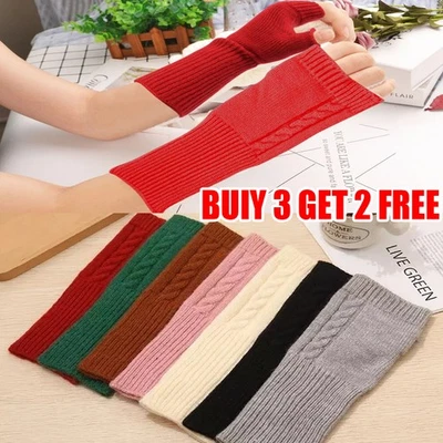 Factory Seconds Cashmere Fingerless Gloves From Turtle Doves Half Finger Mittens - Image 1 of 4