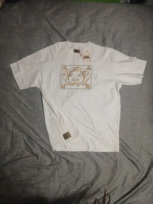 Auténtica camiseta blanca vintage para hombre EVISU 3XL NUEVA CON ETIQUETAS CON ORO RARA Y2K Foto 1 de 4