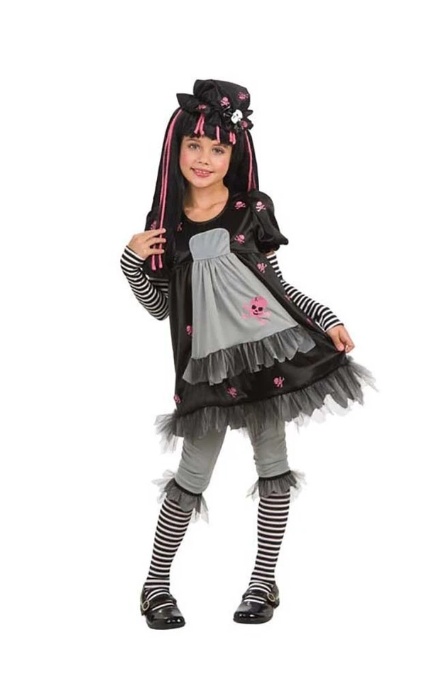 MUÑECA GÓTICA-ISTA GÓTICO PUNK NIÑO NIÑAS LIBRO SEMANA DISFRAZ DISFRAZ HALLOWEEN Foto 1 de 2