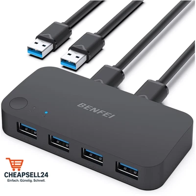 USB 3.0 Switch 4 Port 5 Gbit/s - Bild 1 von 4