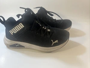 Puma Zapatos Niñas Negro Malla Tenis Atléticos Talla 3 Correr Caminar Jóvenes - Imagen 1 de 10