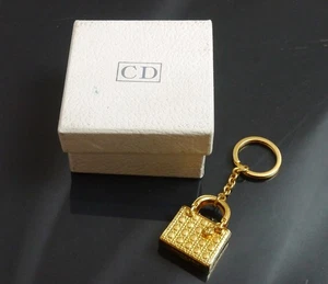 Autentica borsa portachiavi Christian Dior vintage metallizzata #7295 - Foto 1 di 7