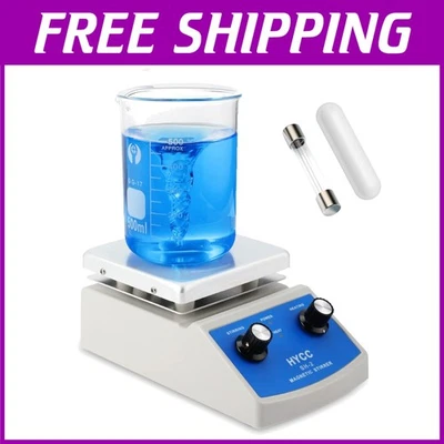 Laboratory-Grade Magnetic Stirrer Hot Plate: 716°F Max Temp for Precision Mixing - Image 1 of 4