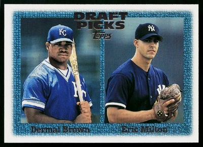 1997 Topps #272 Dermal Brown / Eric Milton DPK, RC - Image 1 of 2