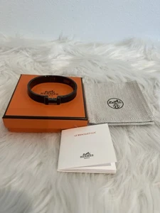 NWT Hermes So Black Clic HH Bracelet Behapi Glenan Size T5 - Picture 1 of 8