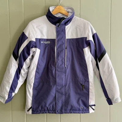 Vintage Columbia Vertex snow ski jacket purple white waterproof youth 14/16 Y2K - Image 1 of 4