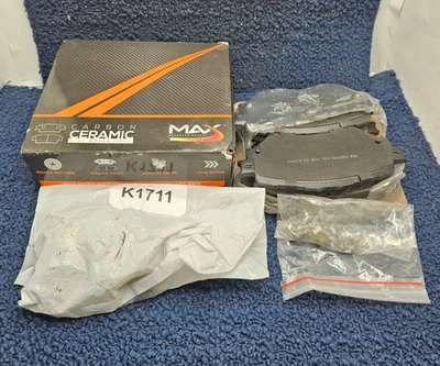 Max Brakes D1759: Carbon Ceramic Front Brake Pads For 2014-2018 Mazda 3 - Image 1 of 4