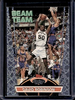 1992-93 Topps 93 Stadium Club David Robinson Beam Team #20 Spurs - Image 1 of 2