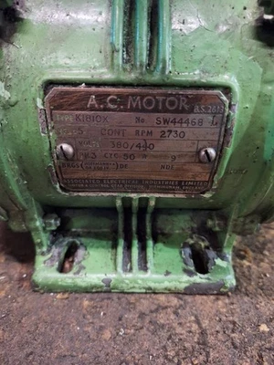 3 Phase Electric Motor 0.5HP / 0.37 KW 2730 RPM - Image 1 of 3