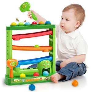 Toddlers Toys for1 2 3 Years Old Kids, Pound A Ball Included 2 Hammer & 12 Ba... - Picture 1 of 7