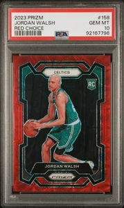 2023 Panini Prizm #158 Jordan Walsh Red Choice Rookie Card RC /88 PSA 10 - Picture 1 of 2