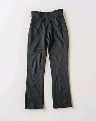 Pantalones de béisbol Franklin Youth medianos de longitud completa, negros, jóvenes pequeños Foto 1 de 3