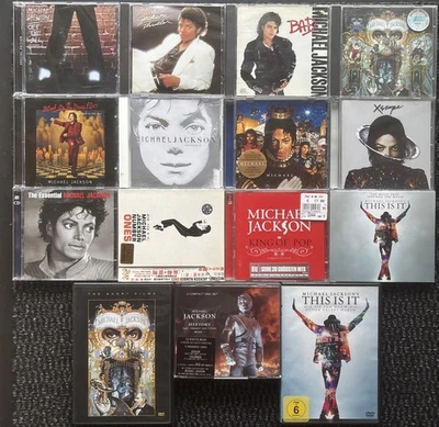 20 x  Michael Jackson CD DVD Konvolut - Off The Wall, Thriller, Bad & Dangerous - Bild 1 von 4