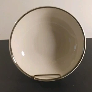 Salem Erbstück groß weiß mit Platin/Silberrand Servierschale ca. 9" - Bild 1 von 9