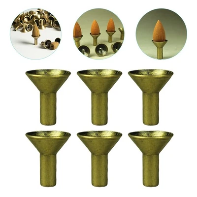 6pcs Incenso cono cono incenso Conenti coni di backflow Burner Burner Supports - Immagine 1 di 4