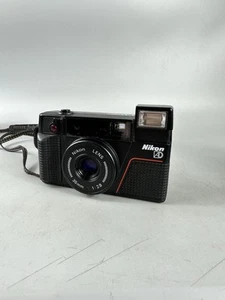 Nikon L35 AD2 Point & Shoot 35mm Black Film Camera - Tested *read* - Picture 1 of 11