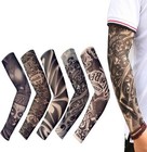 6PCS wind protect Warm Tattoo Art Arm Sleeves Cover UV Protection Sport Outdoor