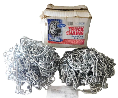 0321010 Peerless Standard Twist Cross Chain Truck Tire Chains 1 Pair, Never Used - Image 1 of 4