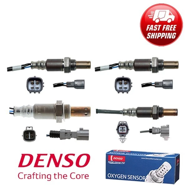 Juego de 4 piezas de sensor de oxígeno DENSO genuino arriba y abajo para Lexus RX330 2004-2006 3,3 L V6 Foto 1 de 4