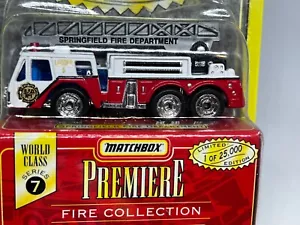 Matchbox Premiere Collection World Class #7 FIRE OSH KOSH SPRINGFIELD RED NIP - Picture 1 of 3