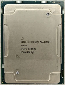 Intel Xeon Platinum 8175M 24x2.5GHz 24C / 48T LGA3647 Socket Server CPU SR3FU - Picture 1 of 2