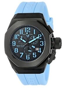 Swiss Legend 10542-BB-01-BBLA Trimix Diver Chronograph Watch Black & Blue NIB!