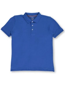 French Toast Unisex S/S Pique Polo (Sizes 8 - 20) - Picture 1 of 23