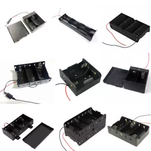1 2 3 4 8 celdas con soporte de batería de celda C/D caja cerrada/interruptor con cable - Imagen 1 de 30