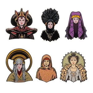 Star Wars: The Phantom Menace Queen Amidala 6-Pin Set | SDCC 2024 Exclusive - Picture 1 of 8