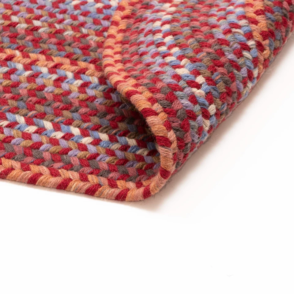 Alfombra de lana trenzada Tribeca - 2x3 a 10x13 - Corredor redondo ovalado - Hecha en EE. UU. Foto 1 de 4