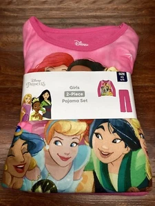 Disney Princess 2 Piece Girls Long Sleeve Pajama Set Size XSmall 4/5 - Picture 1 of 2